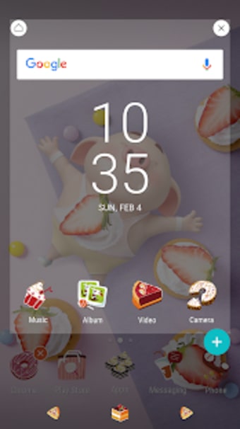 New year pig44 Xperia Theme