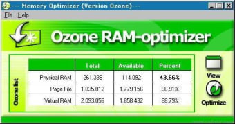 Ozone RAM-optimizer