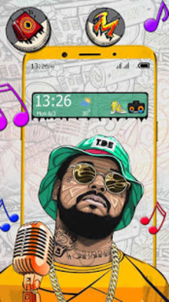 Hip Hop Music Theme  Live Wallpaper