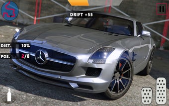 Benz SLS AMG Extreme Modern City Car Drift  Drive