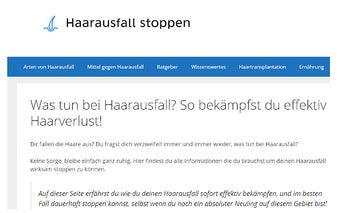 Haarausfall stoppen