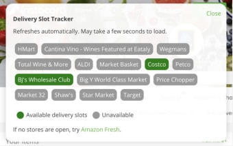 Instacart Delivery Slot Tracker