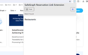 SafeGraph Reservation Link Extension