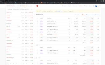 Zerodha - Group Positions