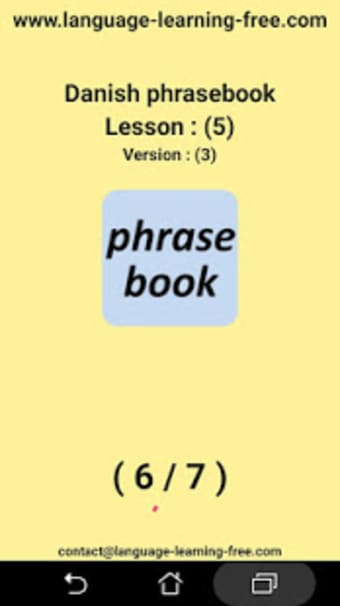Danish phrasebook and phrases