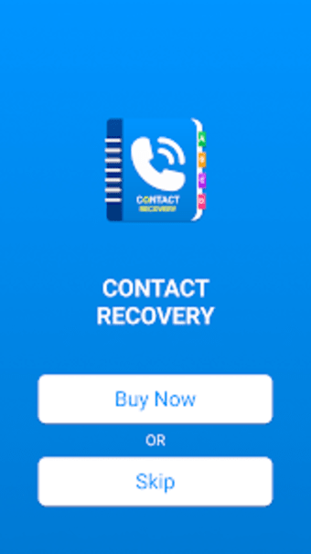 Recover deleted contacts App