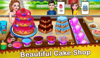 Cake Shop Cafe Pastries  Waffles cooking Game