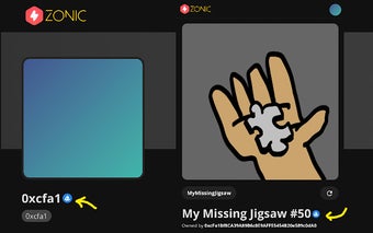 Jigsaw Extension for Zonic NFT Marketplace