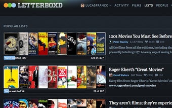 Letterboxd Lists Progress