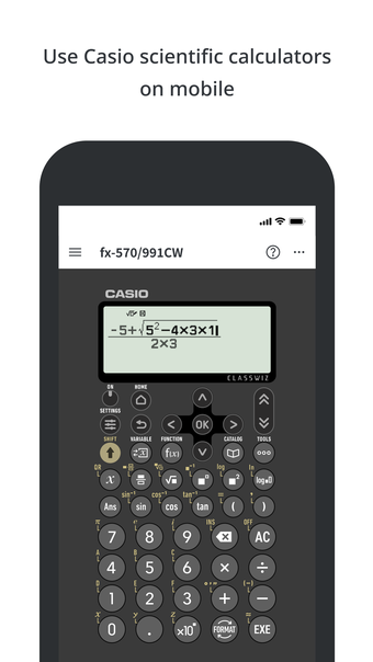 ClassWiz Calc App