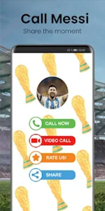 Lionel Messi video call