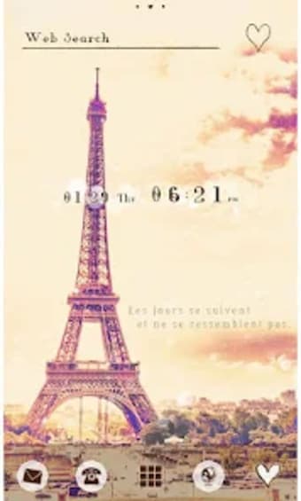 Eiffel Tower Theme-Paris sky-