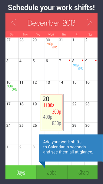 Shift Calendar - Work Schedule Manager  Job Tracker