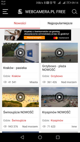 WebCamera.pl - live streaming