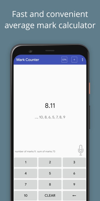 Mark Counter - Average markscore calculator