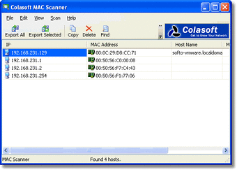 Colasoft MAC Scanner
