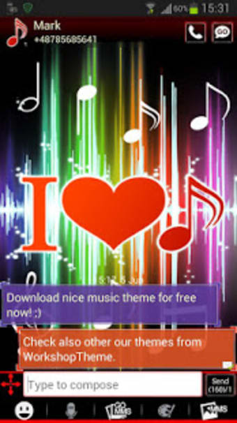 Theme Music GO SMS Pro