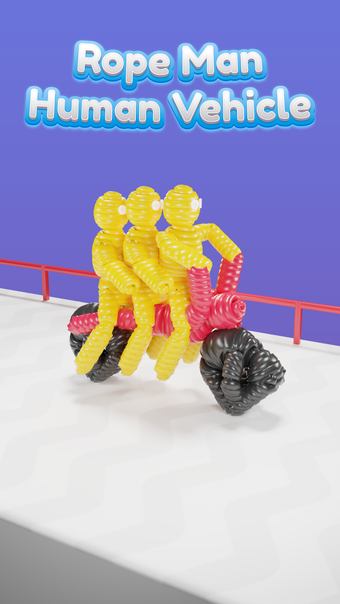 Human Vehicle: Rope-man 3d run