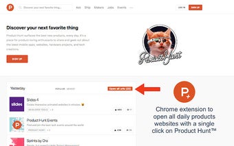 Product Hunt™ Tabs