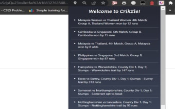 CrikZle - Live Cricket Matches