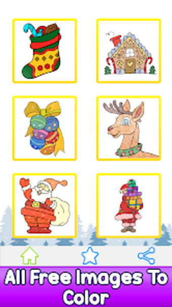 Christmas Kids Color by Number