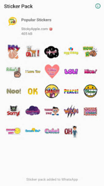 Popular Stickers for WhatsApp