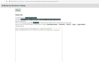 Ad Blocker by CSS selector