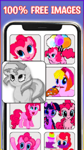 Pony Pixel Art Color by Number