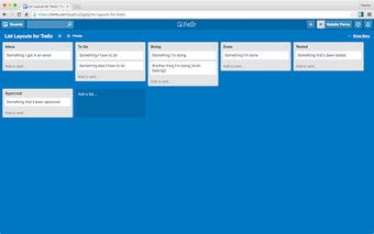 List Layouts for Trello