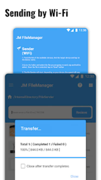 File Manager File transfer Vault Cleaner