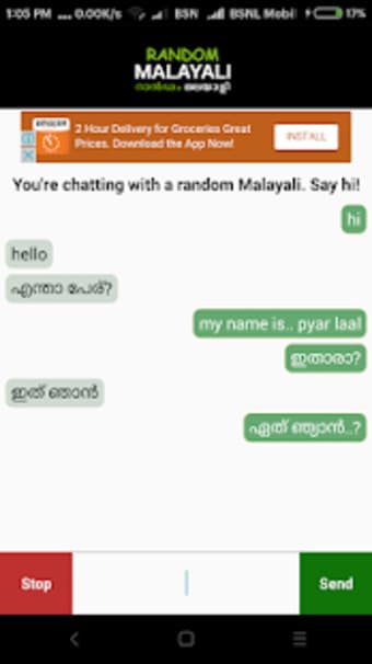 Random Malayali- Anonymous Malayalam Stranger Chat