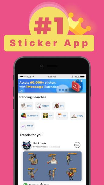 Stickers for photos  text