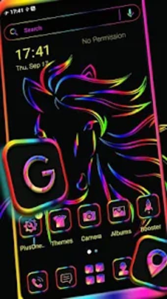 Colorful Horse Theme