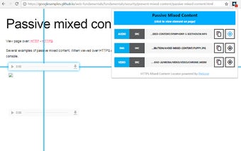 HTTPS Mixed Content Locator