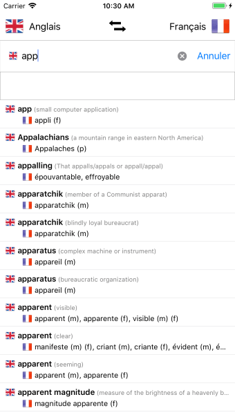 Dictionnaire Anglais-Français