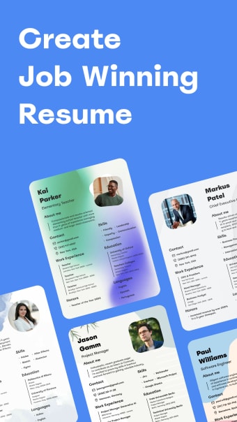 The resume builder арр