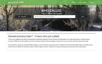 WhoCalled.Today | Phone number lookup