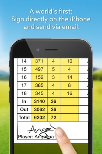 Expert Golf  Score Card
