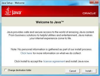 Java Runtime Environment 64