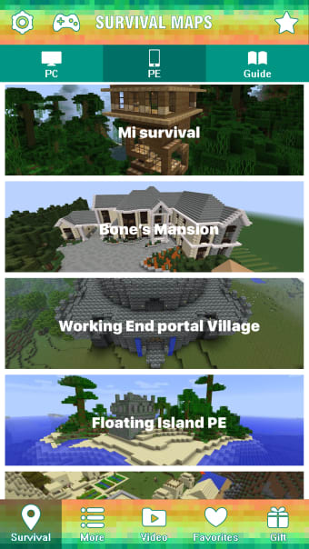 Survival Maps Guide for Minecraft Pocket Edition