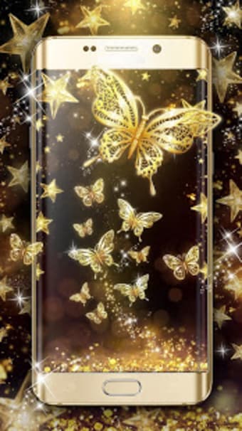 Golden Butterfly Live Wallpaper