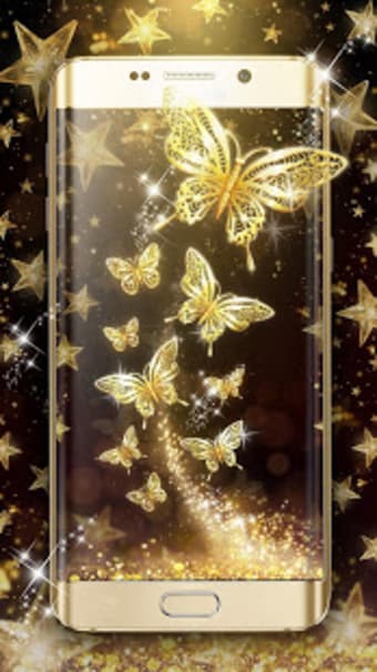 Golden Butterfly Live Wallpaper