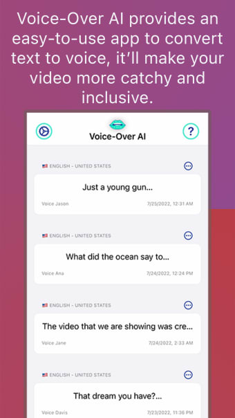 Voice-Over AI  Text To Speech