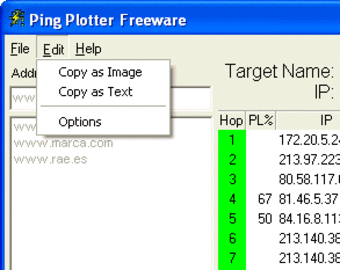 pingplotter 5 number of times to trace