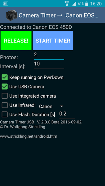 Camera Timer USB