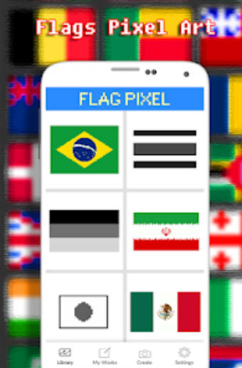 Flags Pixel Coloring By Number