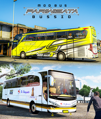 Bus Pariwisata Full Strobo