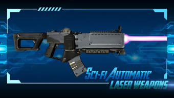 Sci-fi automatic laser weapons simulator