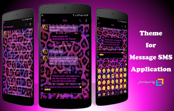 SMS Messages Leopard Pink