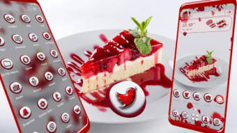 Strawberry Cake Slice Theme